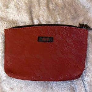 2/$10 or 5/$25 ipsy Bag Red Lace Print Makeup Bag